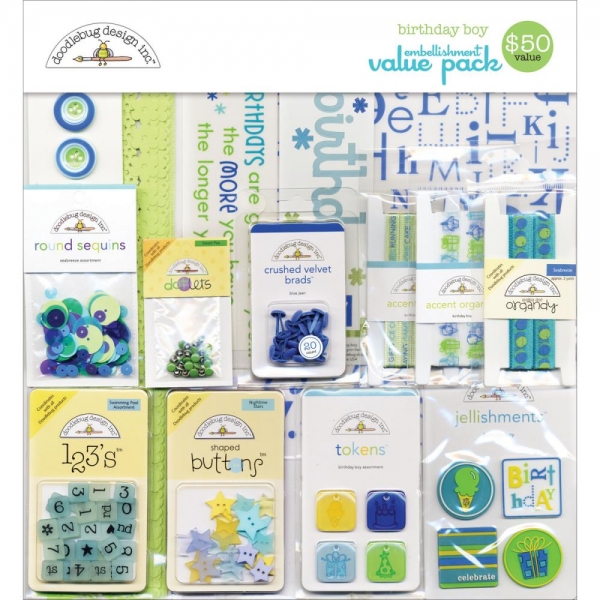 Embellishment Value Pack - Birthday Boy